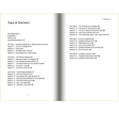 Think Fast! The insight you need to compete and win with Self - Service Analytics - The Sanderson Press Store