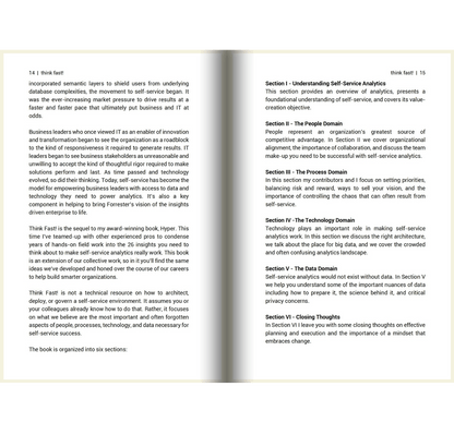 Think Fast! The insight you need to compete and win with Self - Service Analytics - The Sanderson Press Store